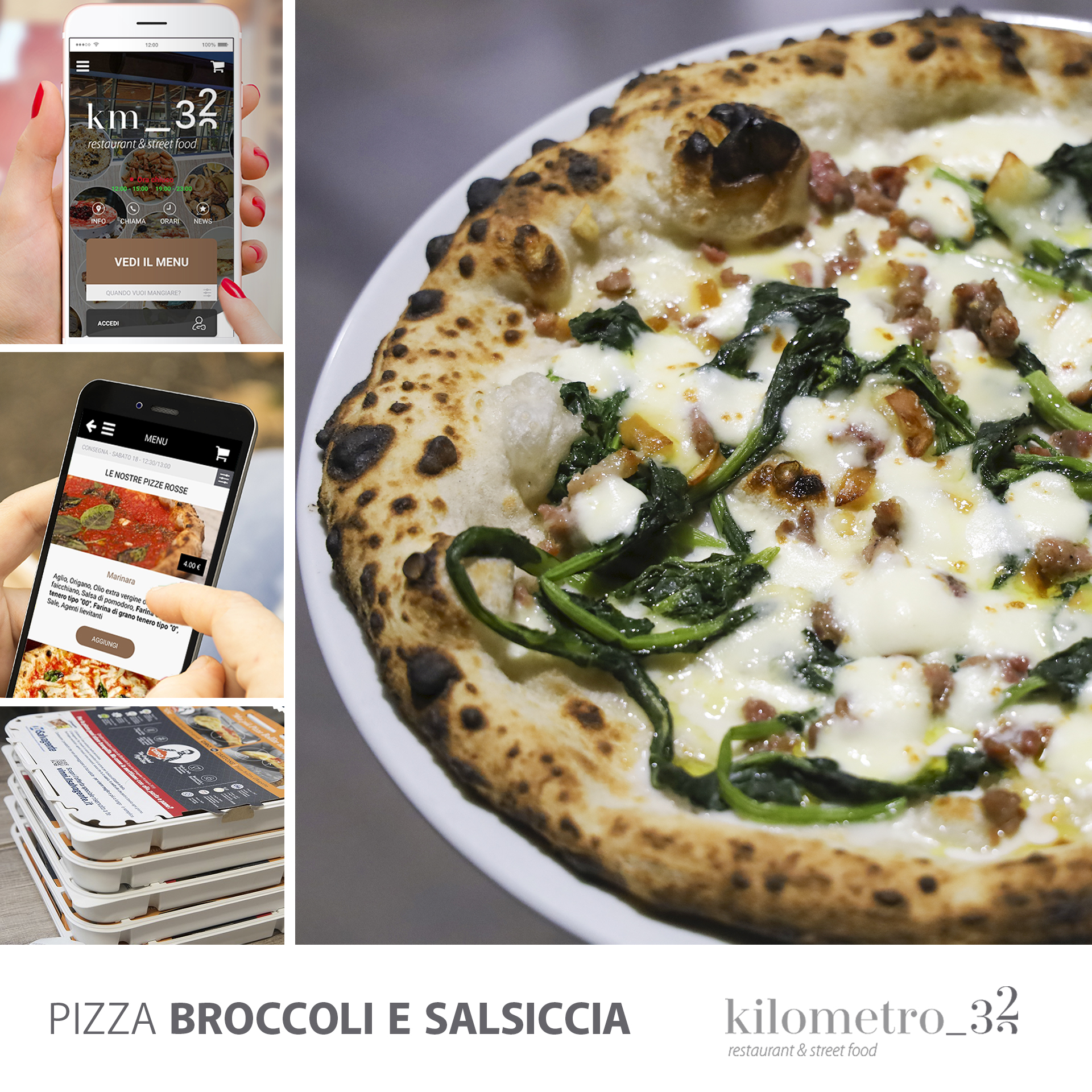 Pizza Broccoli e Salsiccia