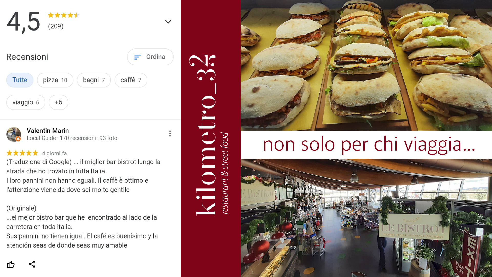 Recensione e street food